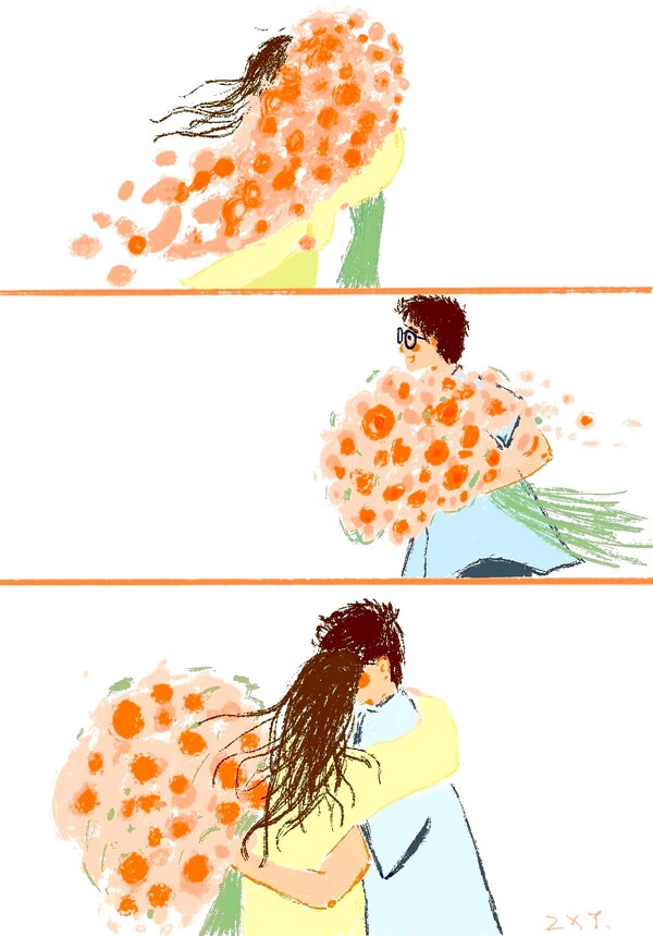 “所爱隔山海 山海皆可平”原来最浪漫的七夕，是奔走后仍有幼我为你守在原地，用体温焐热一路风尘。愿每对眷侣都能如这满束鲜花，将爱意开成逾越山海的永恒，七夕欢乐。 周显云）.jpg